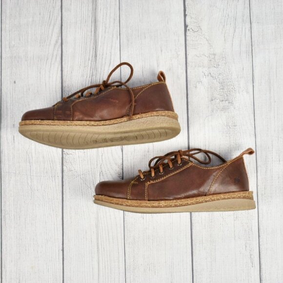 Born Classic Retro Lace up Isadora BR0032716 in Whiskey Womens US 9  40 1/2 - Picture 4 of 6